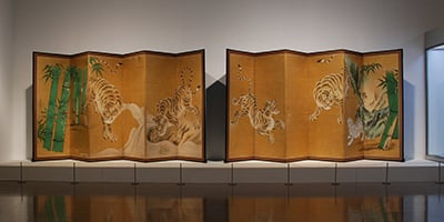 群馬県立近代美術館《狩野探幽3兄弟展》会場・サイン　2015